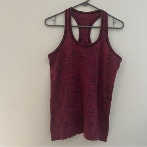 Lululemon Swiftly Tech Racerback tank top Pink Black Size 10